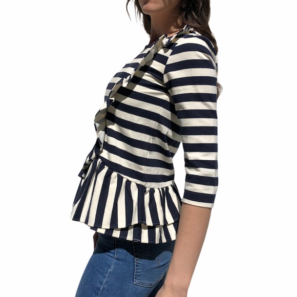 J. Crew- Asymmetrical Ruffle Blouse - Picture 6 of 9